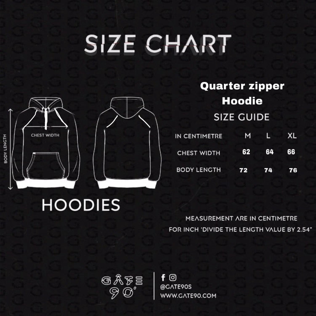 QUARTER ZIPPER HOODIE